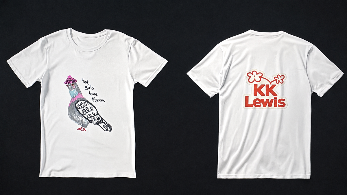 ‘hot girls love pigeons’ tee
